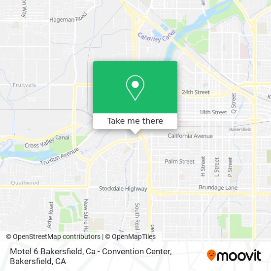 Mapa de Motel 6 Bakersfield, Ca - Convention Center