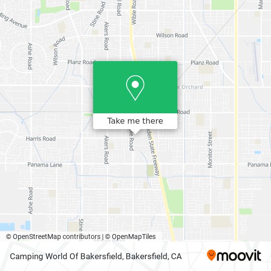 Mapa de Camping World Of Bakersfield
