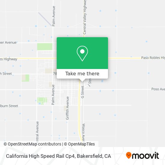 Mapa de California High Speed Rail Cp4