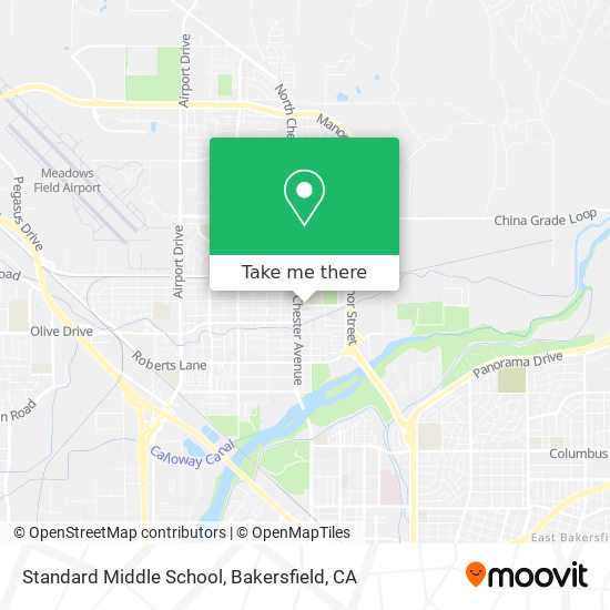 Mapa de Standard Middle School