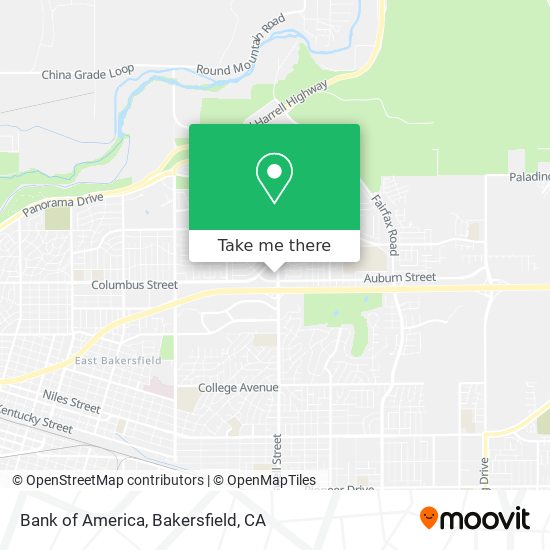 Mapa de Bank of America