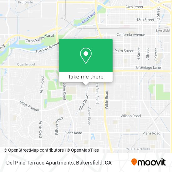 Mapa de Del Pine Terrace Apartments