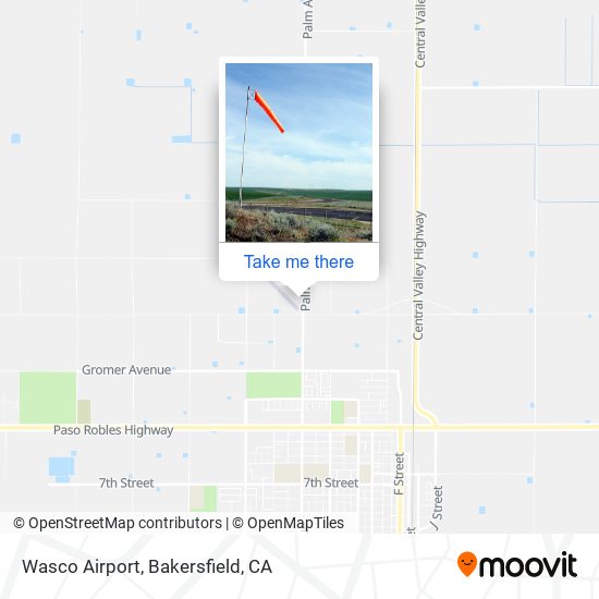 Wasco Airport map