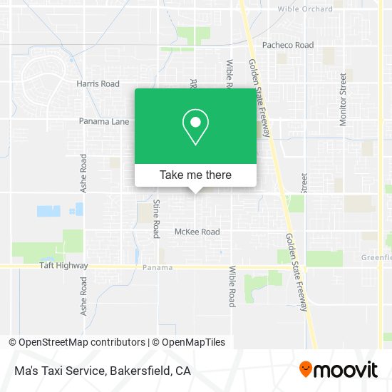 Ma's Taxi Service map