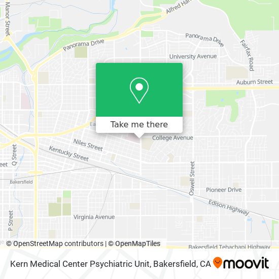 Mapa de Kern Medical Center Psychiatric Unit