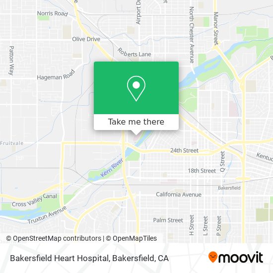 Bakersfield Heart Hospital map