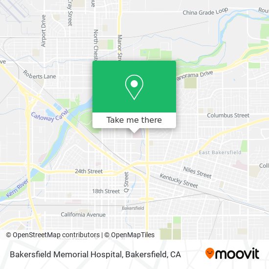 Bakersfield Memorial Hospital map