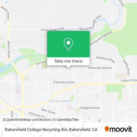 Bakersfield College Recycling Bin map