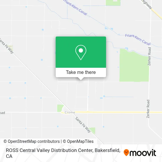 ROSS Central Valley Distribution Center map
