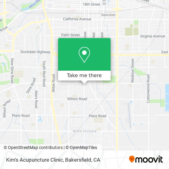Mapa de Kim's Acupuncture Clinic