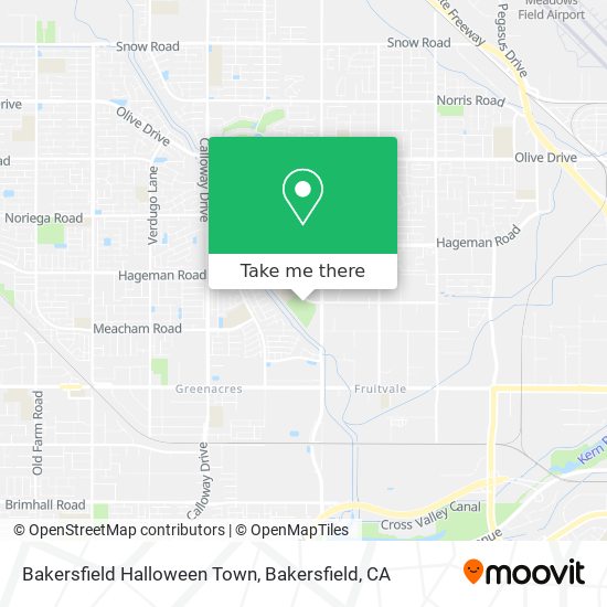 Bakersfield Halloween Town map