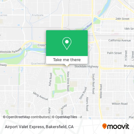 Airport Valet Express map