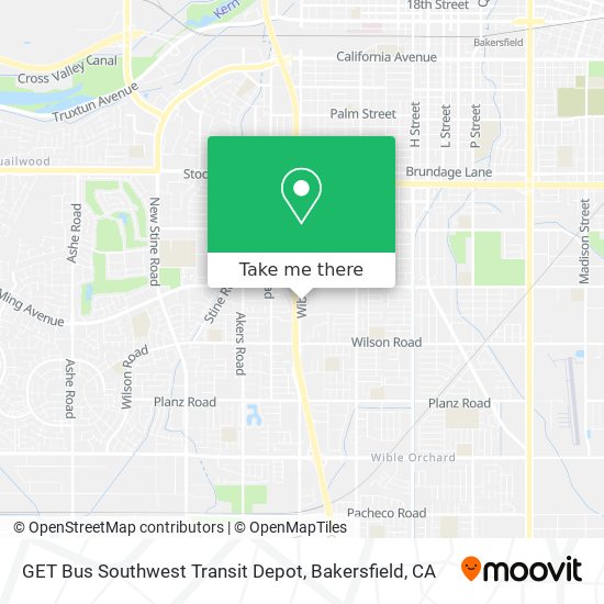 GET Bus Southwest Transit Depot map