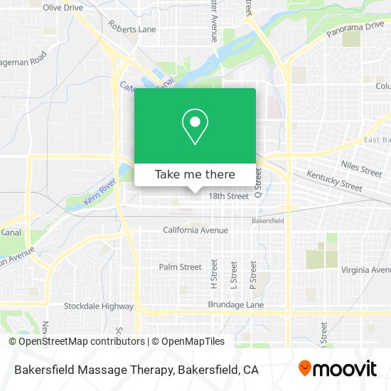 Bakersfield Massage Therapy map
