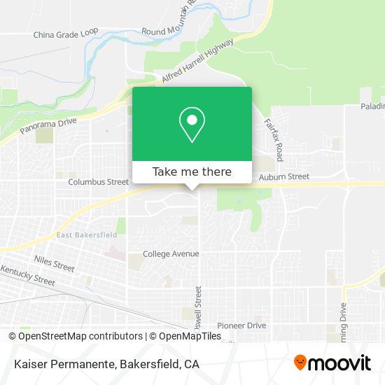 Kaiser Permanente map