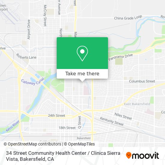 Mapa de 34 Street Community Health Center / Clinica Sierra Vista