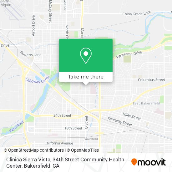 Clinica Sierra Vista, 34th Street Community Health Center map