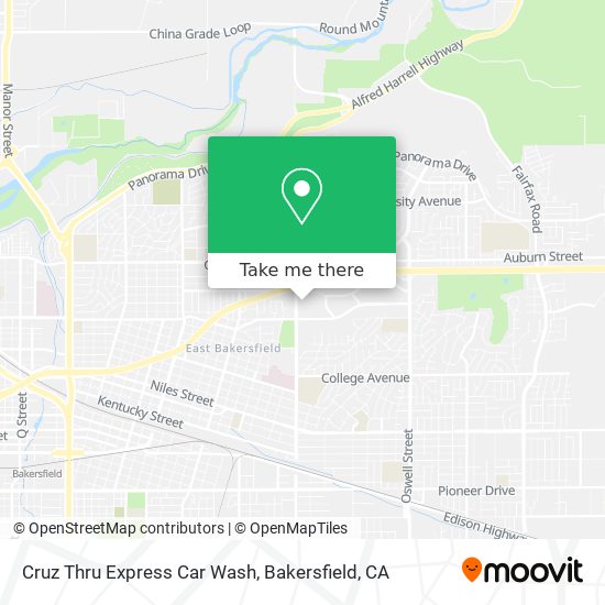 Mapa de Cruz Thru Express Car Wash