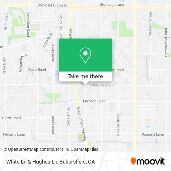 White Ln & Hughes Ln map