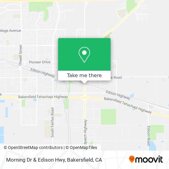 Morning Dr & Edison Hwy map