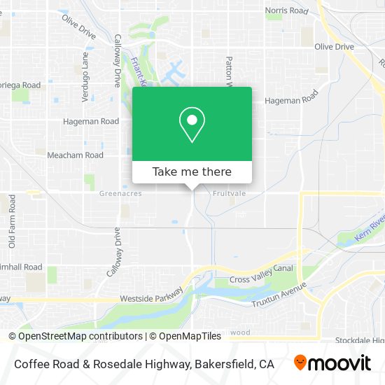 Coffee Road & Rosedale Highway map