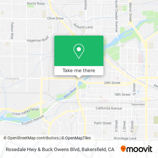 Rosedale Hwy & Buck Owens Blvd map