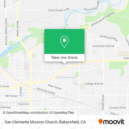 San Clemente Mission Church map