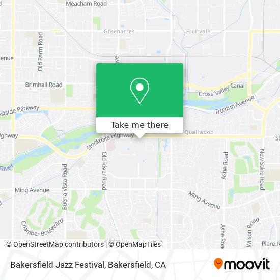 Bakersfield Jazz Festival map
