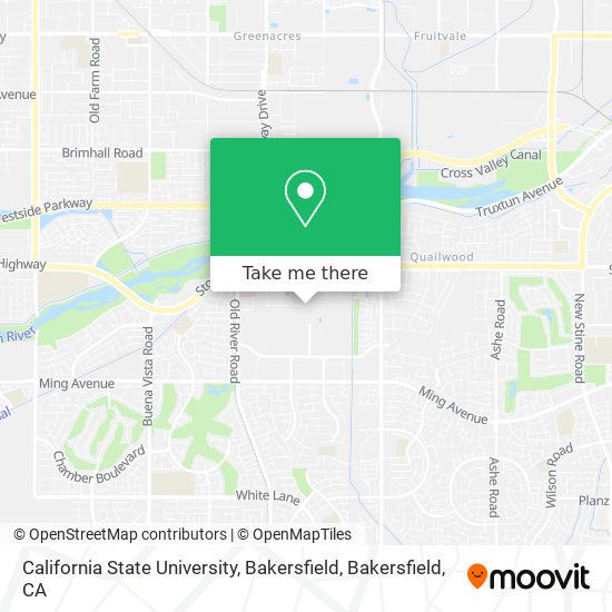 Mapa de California State University, Bakersfield