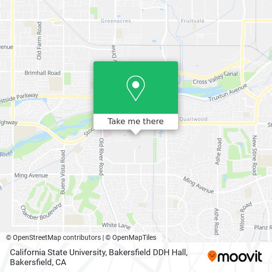 Mapa de California State University, Bakersfield DDH Hall