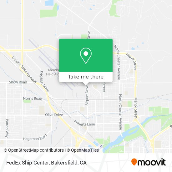 FedEx Ship Center map