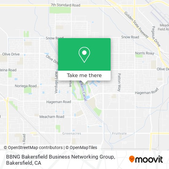 Mapa de BBNG Bakersfield Business Networking Group