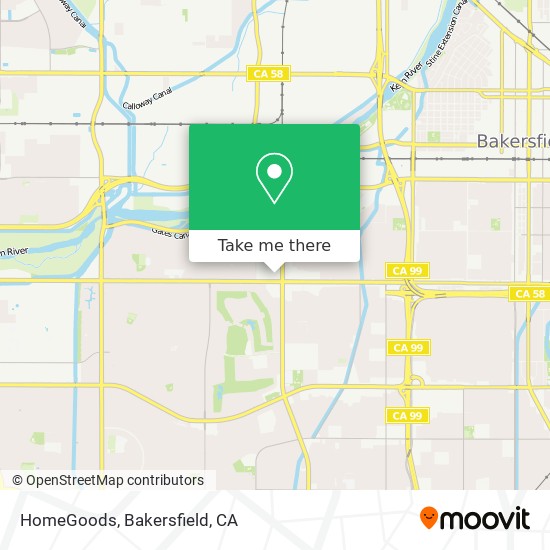 HomeGoods map