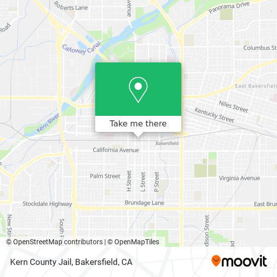 Kern County Jail map