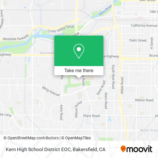 Kern High School District EOC map