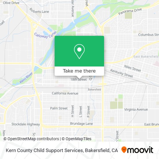 Mapa de Kern County Child Support Services