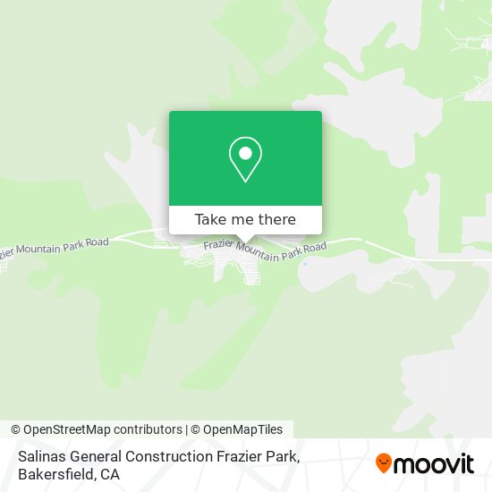 Mapa de Salinas General Construction Frazier Park