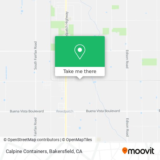 Calpine Containers map