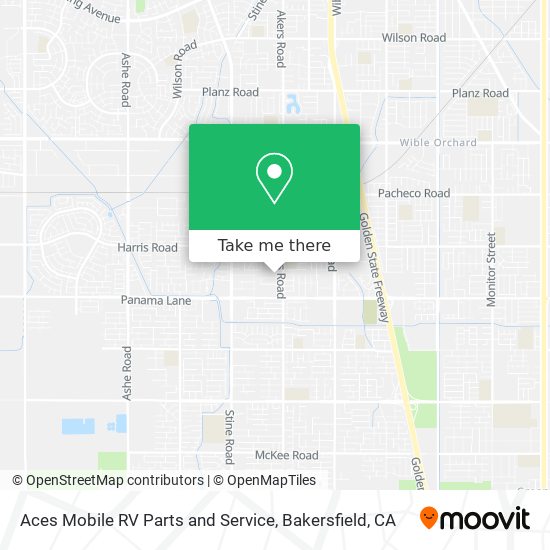 Aces Mobile RV Parts and Service map