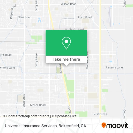 Universal Insurance Services map