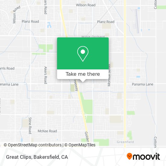 Great Clips map