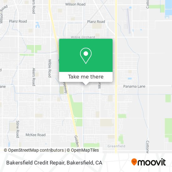 Bakersfield Credit Repair map