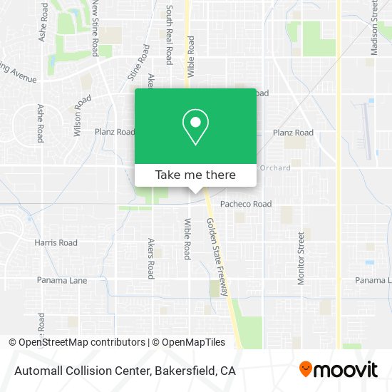 Automall Collision Center map