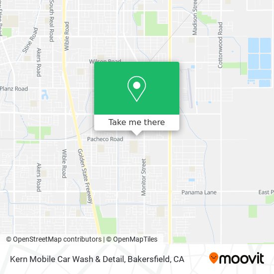 Kern Mobile Car Wash & Detail map