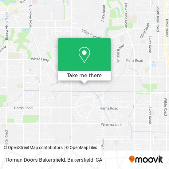 Roman Doors Bakersfield map