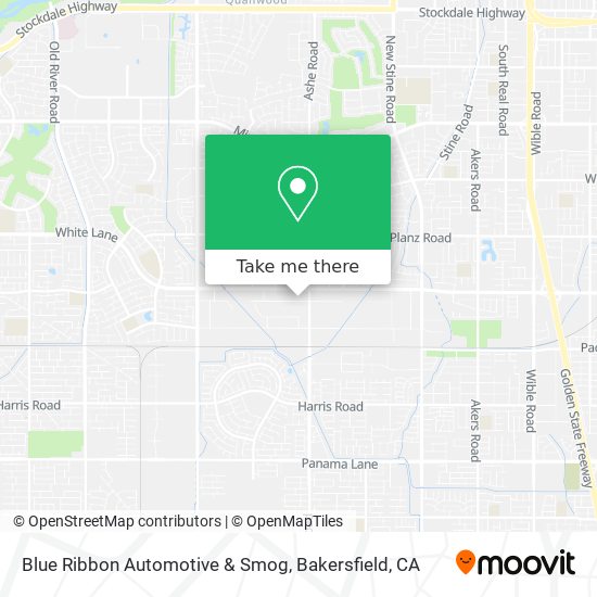 Blue Ribbon Automotive & Smog map