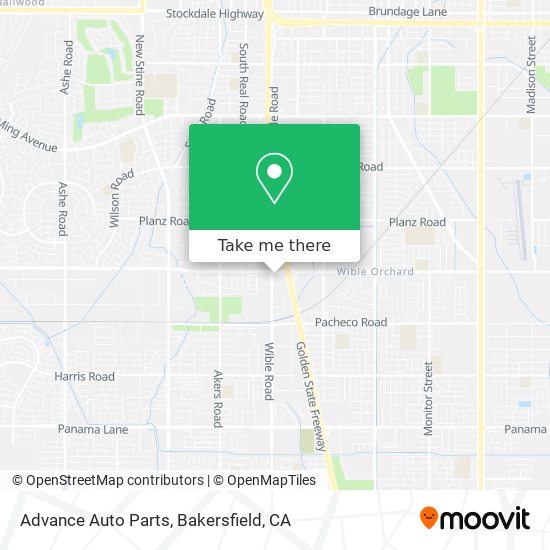 Advance Auto Parts map