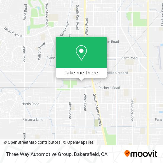 Three Way Automotive Group map