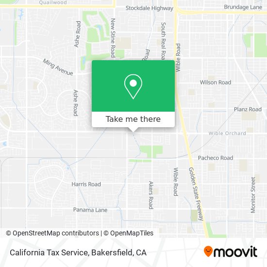 Mapa de California Tax Service