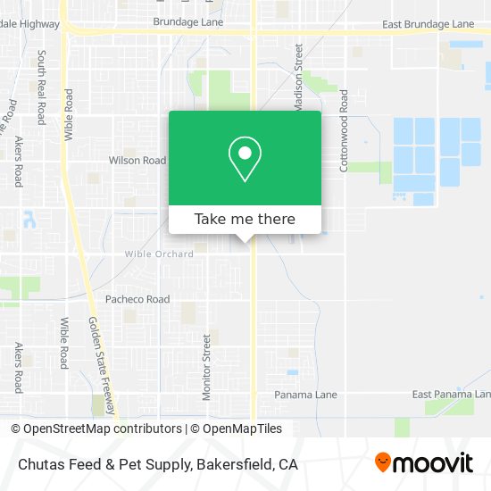 How to get to Chutas Feed Pet Supply in Bakersfield CA by Bus